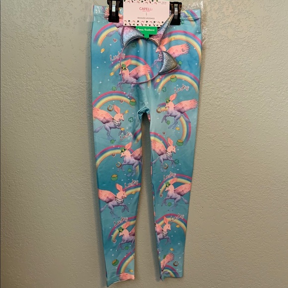 Other - UNICORN LEGGINGS W/HEADBAND
